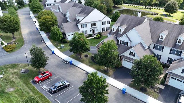 Residential concrete sidewalk replacement throughout a neighborhood in Chadds Ford, Pennsylvania